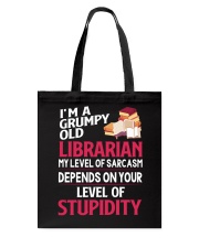 Grumpy Old Librarian Tote Bag thumbnail