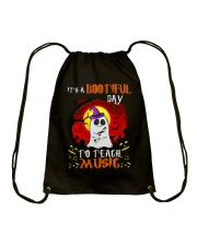 Bootiful day To Teach Music Drawstring Bag thumbnail