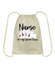 Nurse in my spare time Drawstring Bag thumbnail
