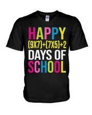 HAPPY 100 DAY OF SCHOOL V-Neck T-Shirt thumbnail