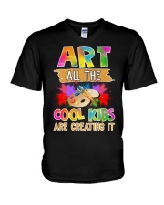 Art All The Cool Kids Are Creating it V-Neck T-Shirt thumbnail
