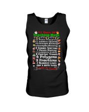 12 DAYS OF TEACHING MATH Unisex Tank thumbnail