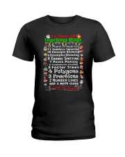 12 DAYS OF TEACHING MATH Ladies T-Shirt thumbnail
