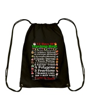 12 DAYS OF TEACHING MATH Drawstring Bag thumbnail