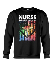 NURSE LIVE LOVE SAVE LIVES Crewneck Sweatshirt thumbnail