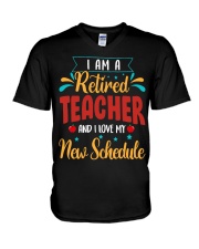 I Am a Retired Teacher V-Neck T-Shirt thumbnail