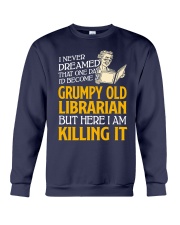 Grumpy Old Librarian Crewneck Sweatshirt thumbnail