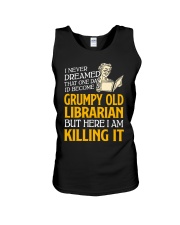 Grumpy Old Librarian Unisex Tank thumbnail