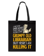 Grumpy Old Librarian Tote Bag thumbnail