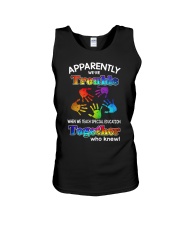 We Teach Special Education Unisex Tank thumbnail