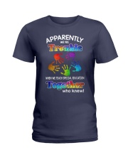 We Teach Special Education Ladies T-Shirt thumbnail