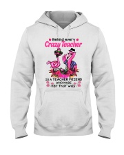 Teacher friend behinds crazy teacher Hooded Sweatshirt thumbnail