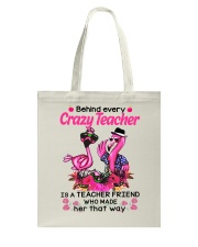 Teacher friend behinds crazy teacher Tote Bag thumbnail