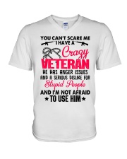 I have a Crazy Veteran V-Neck T-Shirt thumbnail