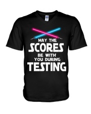 Be with you during Testing V-Neck T-Shirt thumbnail