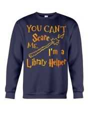 You can't scare me i'm a library helper Crewneck Sweatshirt thumbnail
