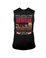 Librarian Books and Dogs Sleeveless Tee thumbnail