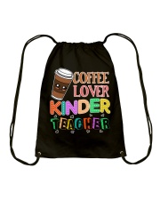 Coffee Lover Kinder Teacher Drawstring Bag thumbnail