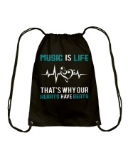 Music is Life Drawstring Bag thumbnail