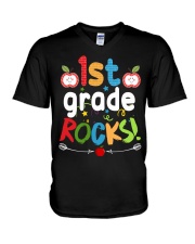 1st grade rocks V-Neck T-Shirt thumbnail