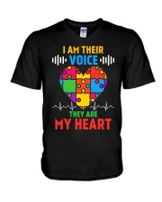Autism Teacher V-Neck T-Shirt thumbnail