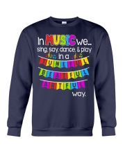 Music Sing Say Dance Play Crewneck Sweatshirt thumbnail