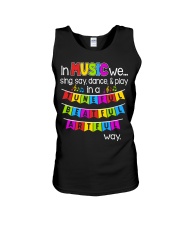 Music Sing Say Dance Play Unisex Tank thumbnail