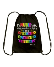 Music Sing Say Dance Play Drawstring Bag thumbnail
