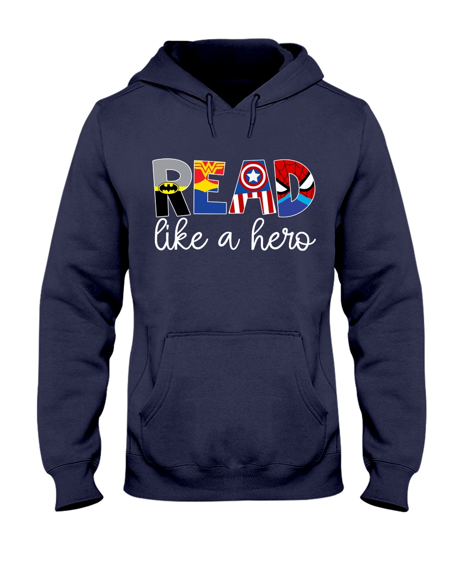 READ LIKE A HERO Hooded Sweatshirt