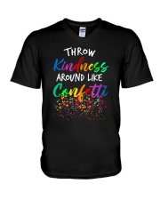 Throw kindness around like confetti V-Neck T-Shirt thumbnail