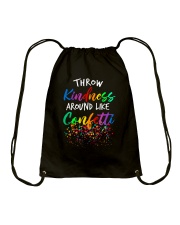 Throw kindness around like confetti Drawstring Bag thumbnail