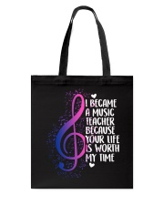 I became a Music Teacher Tote Bag thumbnail