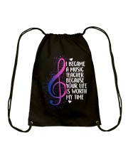 I became a Music Teacher Drawstring Bag thumbnail