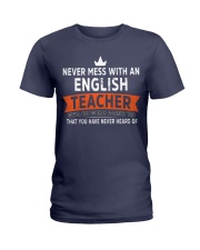Never mess with an English Teacher Ladies T-Shirt thumbnail