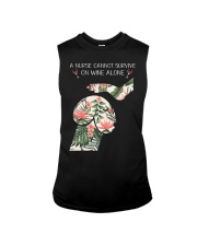A Nurse cannot survive on wine alone Sleeveless Tee thumbnail