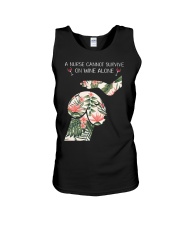 A Nurse cannot survive on wine alone Unisex Tank thumbnail