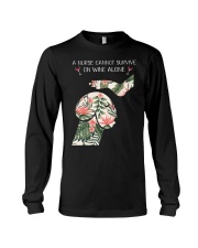 A Nurse cannot survive on wine alone Long Sleeve Tee thumbnail