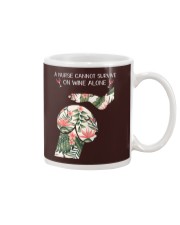A Nurse cannot survive on wine alone Mug thumbnail