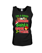 I'M A GOOD LIBRARIAN SANTA CAME TWICE Unisex Tank thumbnail