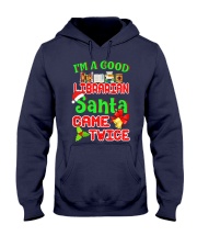 I'M A GOOD LIBRARIAN SANTA CAME TWICE Hooded Sweatshirt thumbnail