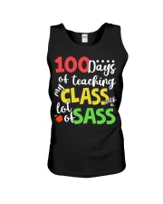 100 DAYS OF TEACHING MY CLASS WITH A LOT OF SASS Unisex Tank thumbnail