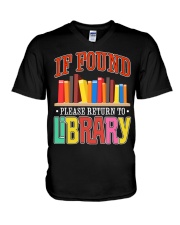 IF FOUND LIBRARY V-Neck T-Shirt thumbnail