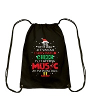 THE BEST WAY TO SPREAD CHRISTMAS CHEER Drawstring Bag thumbnail