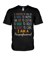 I am a Paraprofessional V-Neck T-Shirt thumbnail