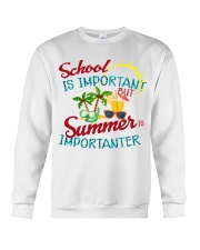 School is important But Summer Crewneck Sweatshirt thumbnail