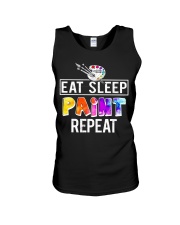 EAT SLEEP PAINT REPEAT Unisex Tank thumbnail