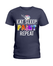 EAT SLEEP PAINT REPEAT Ladies T-Shirt thumbnail