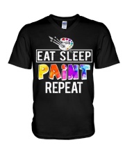 EAT SLEEP PAINT REPEAT V-Neck T-Shirt thumbnail
