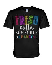 Fresh outta schedule changes V-Neck T-Shirt thumbnail