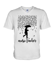 Music Teacher V-Neck T-Shirt thumbnail